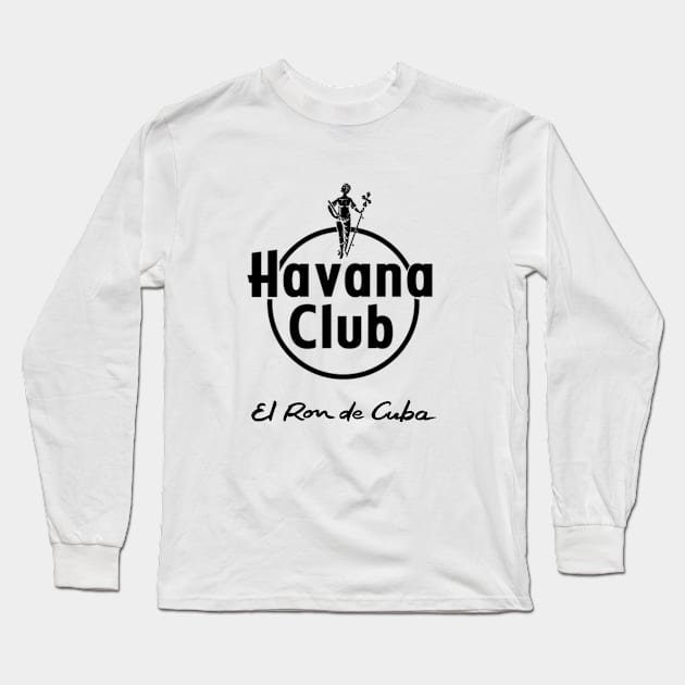 Havana Club Label Long Sleeve T-Shirt by addiefirmansyah